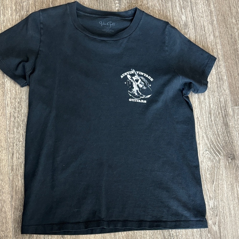 Brandy Melville Black Graphic Short Sleeve Tee